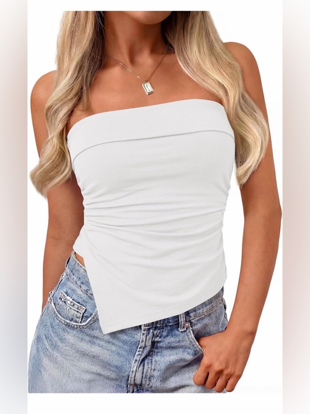 🆕Women’s Strapless Asymmetric Tube Top
